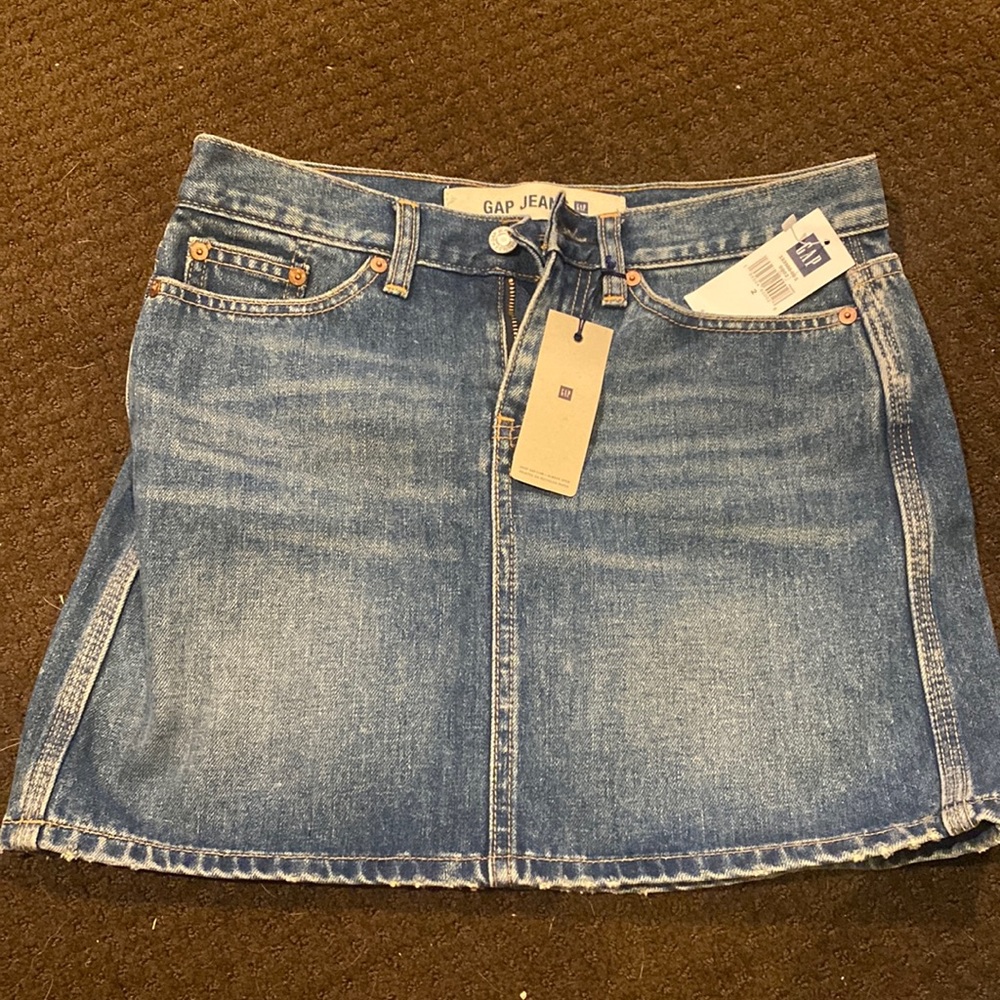 NWT Gap Jean Denim Skirt restored look